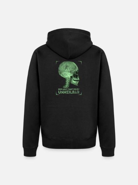 Boxen - Unisex Premium Bio Zip Hoodie - Schwarz