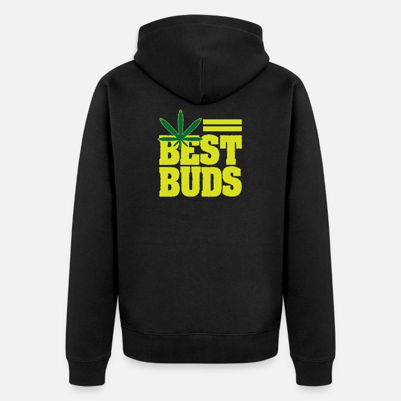 Meilleurs bourgeons - Veste à capuche bio Premium Unisexe - noir