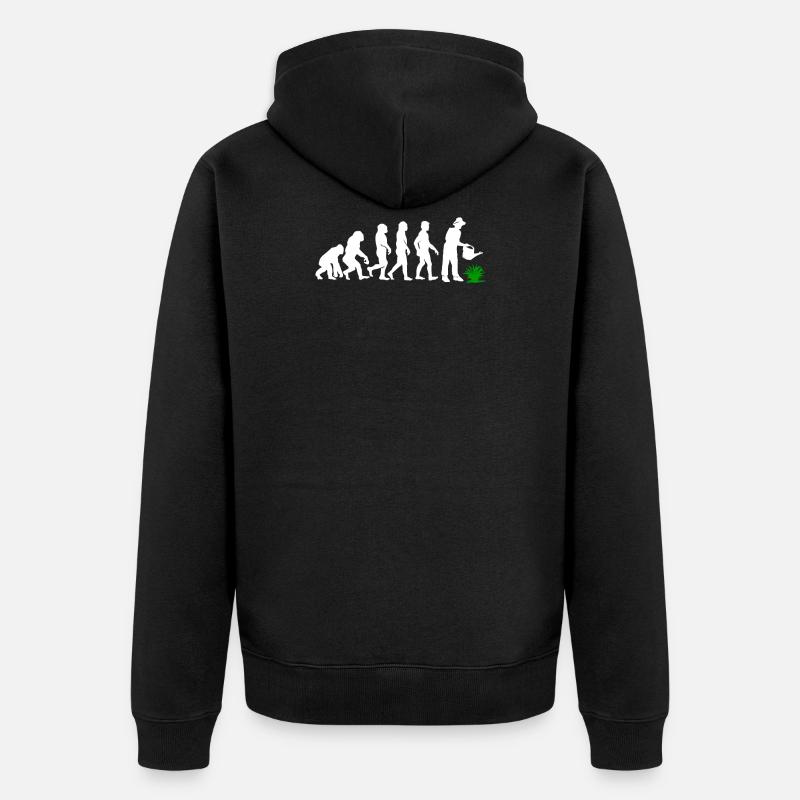 Jardinier évolution - Veste à capuche bio Premium Unisexe - noir