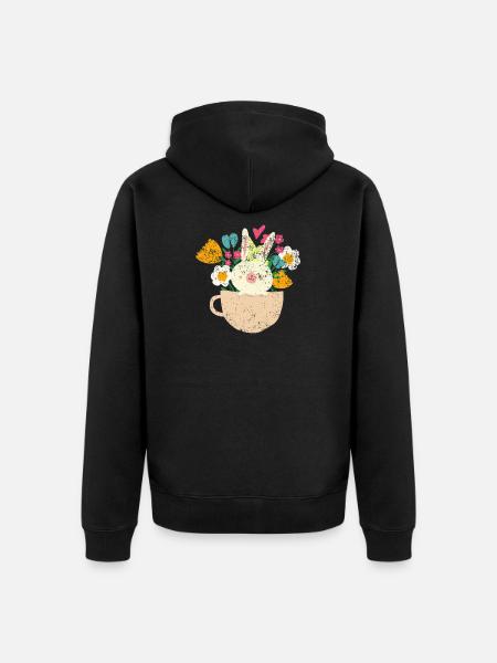 Ostern - Unisex Premium Bio Zip Hoodie - Schwarz