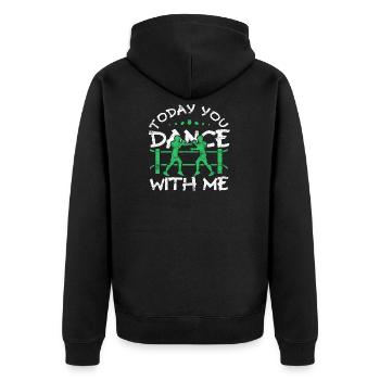 Boxing Boxer Martial Arts Boxing Glove Gift Idea - Unisex Premium Organic Zip Hoodie - black - Back - Nico (187cm)