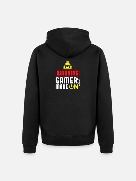 Gamer Fashion ON! Regalo divertido jugador - Chaqueta con capucha prémium ecológica unisex - negro