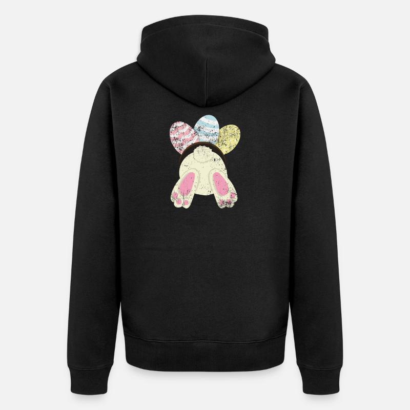 Pâques - Veste à capuche bio Premium Unisexe - noir