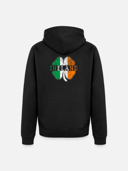 Irlande - Veste à capuche bio Premium Unisexe - noir