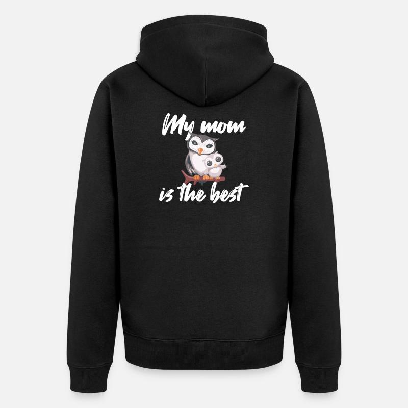 Fête des Mères - Veste à capuche bio Premium Unisexe - noir