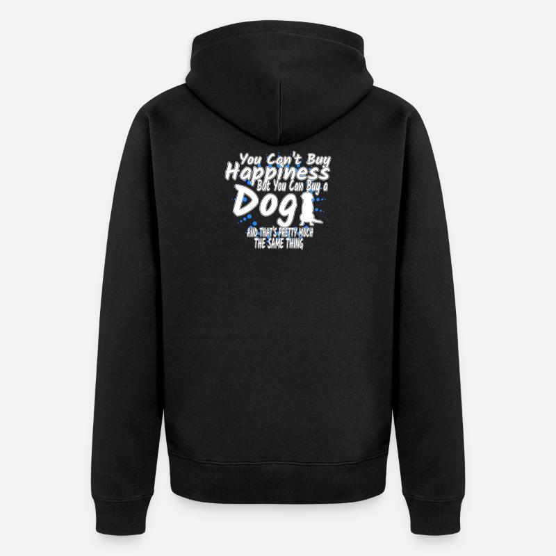chien - Veste à capuche bio Premium Unisexe - noir