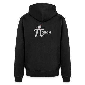Pigeon Bird Fly Carrier Pigeon Nature City - Unisex Premium Organic Zip Hoodie - black - Back - Nico (187cm)