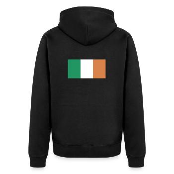 Pavillon de l’Irlande, drapeau de l’Irlande, Irlande - Veste à capuche bio Premium Unisexe - noir - Dos - Nico (187cm)