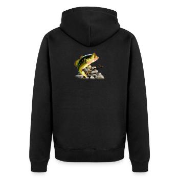 Pêcheur pêcheur - Veste à capuche bio Premium Unisexe - noir - Dos - Nico (187cm)
