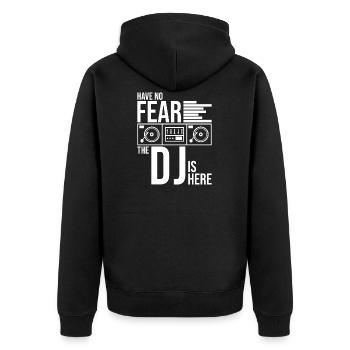 DJ Records Djane Platine Musique Vinyle - Veste à capuche bio Premium Unisexe - noir - Dos - Nico (187cm)