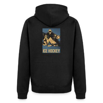 Hockey sur glace Hockey sur glace - Veste à capuche bio Premium Unisexe - noir - Dos - Nico (187cm)