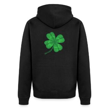 cloverleaf - Veste à capuche bio Premium Unisexe - noir - Dos - Nico (187cm)