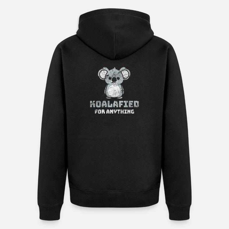 Koala Australie - Veste à capuche bio Premium Unisexe - noir