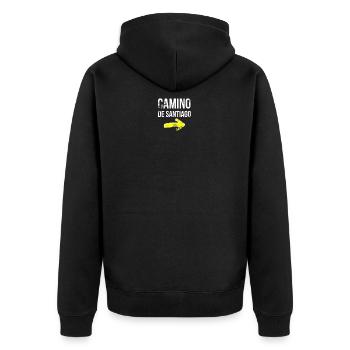 Camino de Santiago - Veste à capuche bio Premium Unisexe - noir - Dos - Nico (187cm)