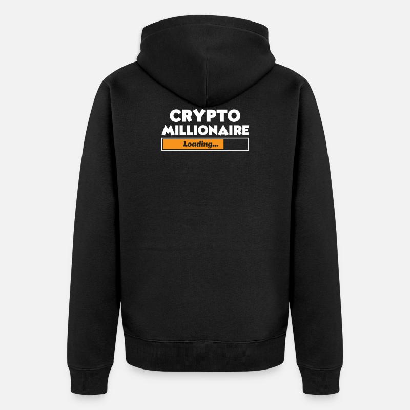 Crypto Millionnaire - Veste à capuche bio Premium Unisexe - noir