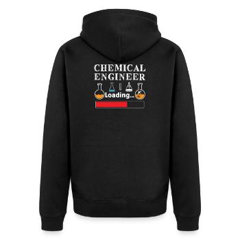 Laboratoire chimique - Veste à capuche bio Premium Unisexe - noir - Dos - Nico (187cm)