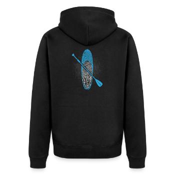 Stand Up Paddle DNA - Veste à capuche bio Premium Unisexe - noir - Dos - Nico (187cm)