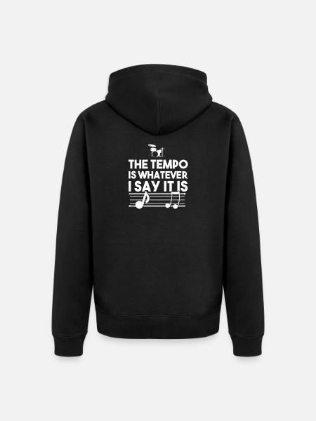 Drums Band Drum Drummer Drum - Unisex Premium Organic Zip Hoodie - black