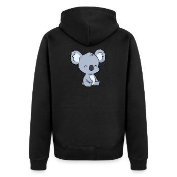 Petit bébé koala - Veste à capuche bio Premium Unisexe - noir - Dos - Nico (187cm)