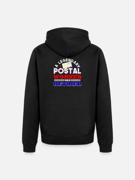 Retraité retraité retraité - Veste à capuche bio Premium Unisexe - noir
