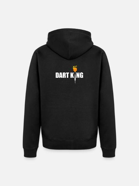 Darts King King - Unisex Premium Organic Zip Hoodie - black