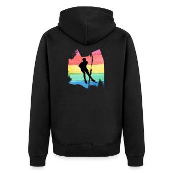 Patins à roulettes alignées T-shirt Rollerblades - Veste à capuche bio Premium Unisexe - noir - Dos - Nico (187cm)