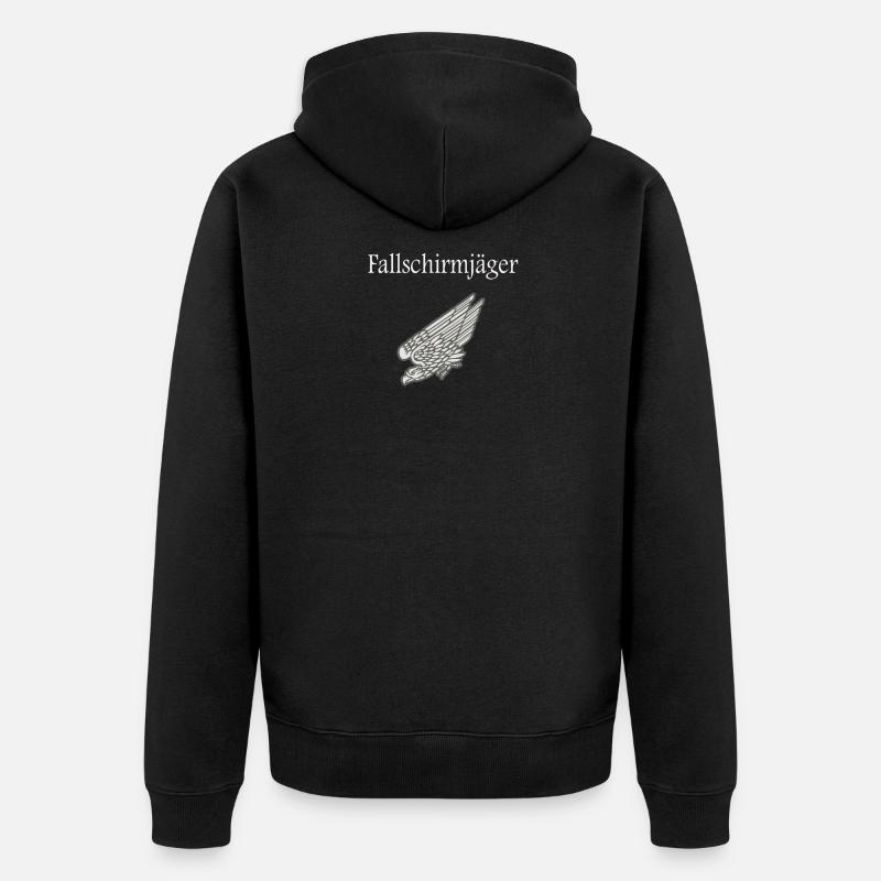 Cadeau Parachutiste / Idée cadeau - Veste à capuche bio Premium Unisexe - noir