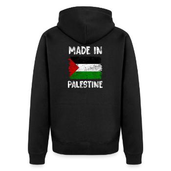 Palestine - Veste à capuche bio Premium Unisexe - noir - Dos - Nico (187cm)