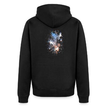 Cadeau nature alpinisme alpinisme alpiniste - Veste à capuche bio Premium Unisexe - noir - Dos - Nico (187cm)