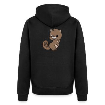 Little Bieber - Unisex Premium Organic Zip Hoodie - black - Back - Nico (187cm)