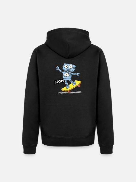 FREESTYLE DON'T STOP - Unisex Premium Organic Zip Hoodie - black
