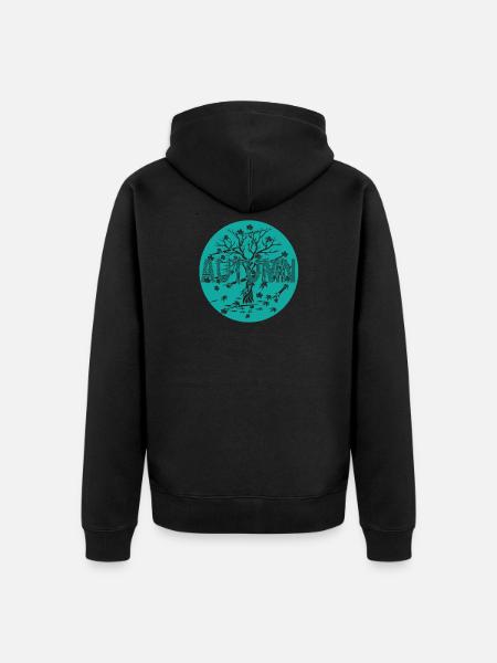 #FancyDesigns #autumn Fall is coming! - Unisex Premium Organic Zip Hoodie - black