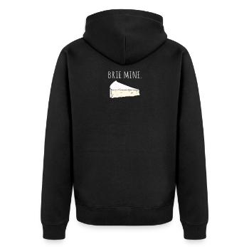 Cheese Cheese Mine Brie Foodlover Gift - Veste à capuche bio Premium Unisexe - noir - Dos - Nico (187cm)
