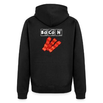 Bacon Science Periodic Table Chercheur scientifique - Veste à capuche bio Premium Unisexe - noir - Dos - Nico (187cm)