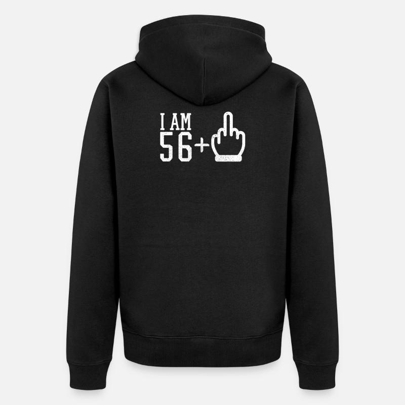 57e anniversaire t-shirts - Veste à capuche bio Premium Unisexe - noir