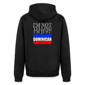 Nation Espagnole Saint Domingue Pays Médina République - Veste à capuche bio Premium Unisexe - noir - Dos - Nico (187cm)