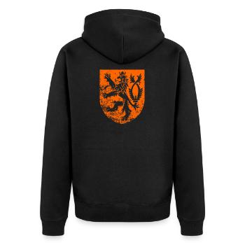 Drapeau néerlandais Hollande Pays-Bas - Veste à capuche bio Premium Unisexe - noir - Dos - Nico (187cm)