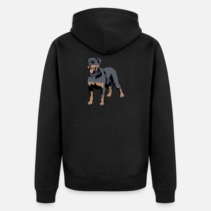 rottweiler - Veste à capuche bio Premium Unisexe - noir