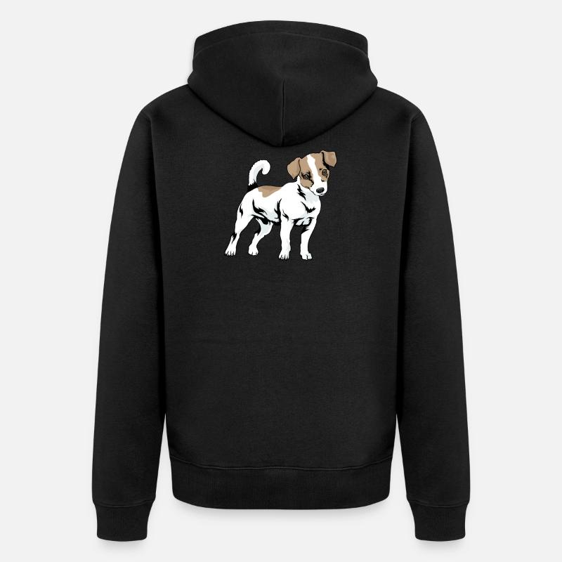 Jack Russel Terrier - Veste à capuche bio Premium Unisexe - noir