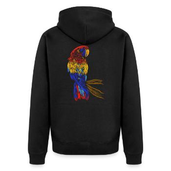 Papagei - Veste à capuche bio Premium Unisexe - noir - Dos - Nico (187cm)