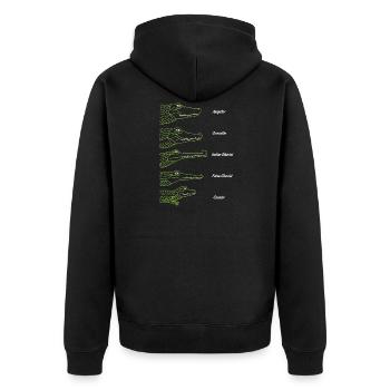 crocodile - Veste à capuche bio Premium Unisexe - noir - Dos - Nico (187cm)