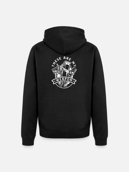 coiffeur - Veste à capuche bio Premium Unisexe - noir