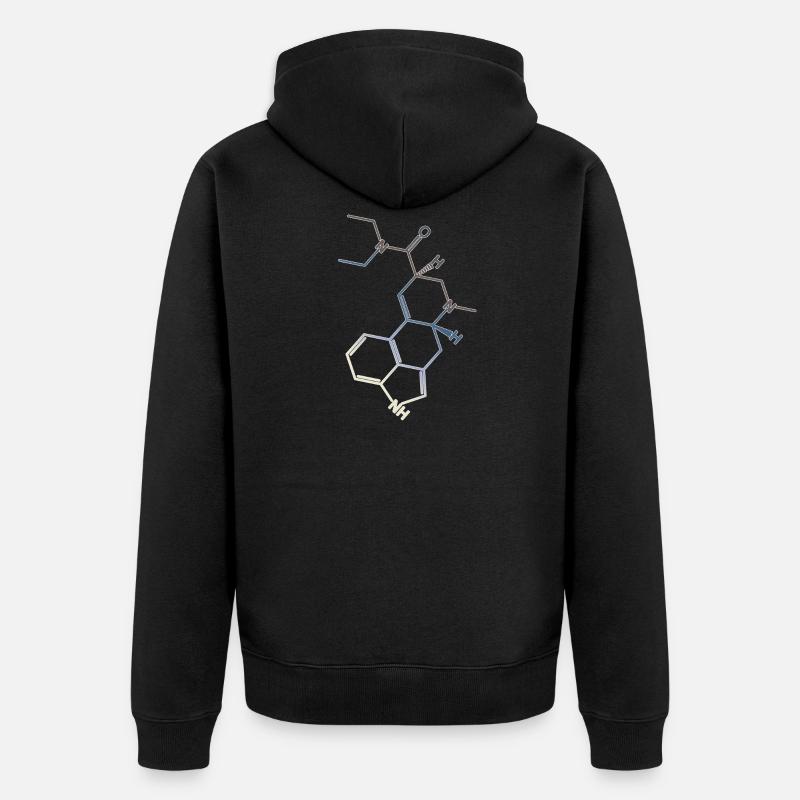 LSD Formule structurale A. Hofmann Bicycle Day - Veste à capuche bio Premium Unisexe - noir