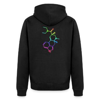 LSD Formule structurale A. Hofmann Bicycle Day - Veste à capuche bio Premium Unisexe - noir - Dos - Nico (187cm)