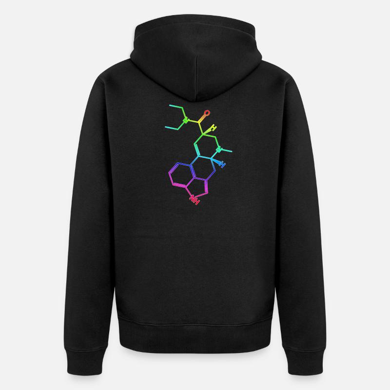 LSD Formule structurale A. Hofmann Bicycle Day - Veste à capuche bio Premium Unisexe - noir