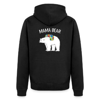 Mama Bear - Veste à capuche bio Premium Unisexe - noir - Dos - Nico (187cm)
