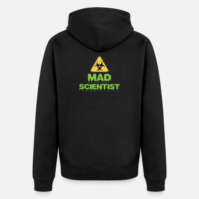 Mad Scientist - Veste à capuche bio Premium Unisexe - noir