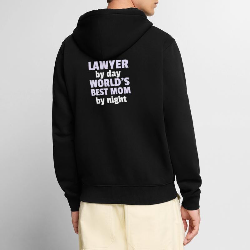 Geschenk für eine Anwaltsmutter, Anwaltsmutter Unisex Premium Bio Zip Hoodie