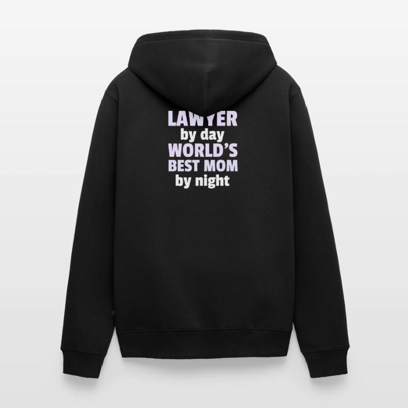 Geschenk für eine Anwaltsmutter, Anwaltsmutter Unisex Premium Bio Zip Hoodie