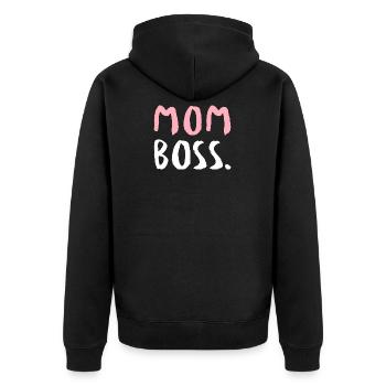 Maman patron - Veste à capuche bio Premium Unisexe - noir - Dos - Nico (187cm)